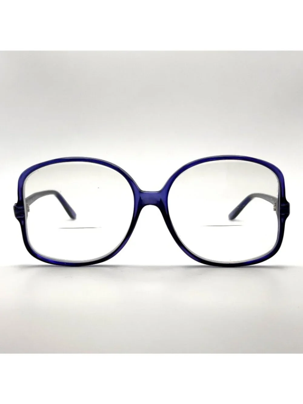 VTG Tura 632 Eyeglass Frames Over Large Transparent Israel Blue/Purple 63-17-137